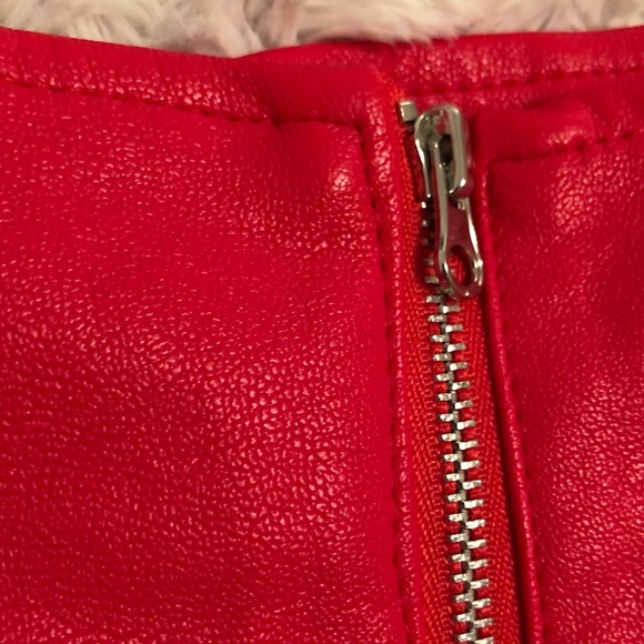 Never worn Faux Leather Skirt - Picture 5 of 5